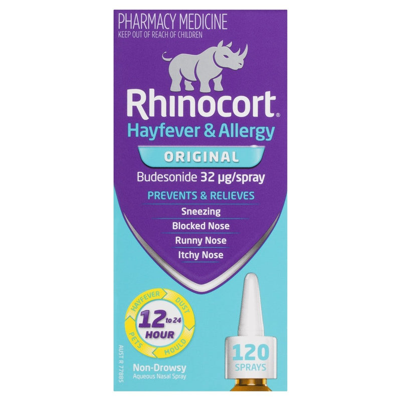 Rhinocort Hayfever & Allergy Non-Drowsy Nasal Spray Original 120 Sprays - Vital Pharmacy Supplies