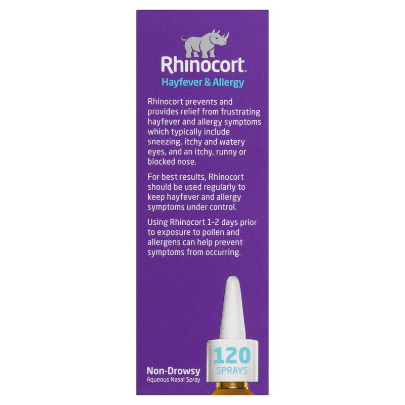 Rhinocort Hayfever & Allergy Non-Drowsy Nasal Spray Original 120 Sprays - Vital Pharmacy Supplies