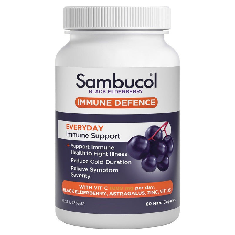 Sambucol Immune Defence Everyday 60 Capsules - Vital Pharmacy Supplies