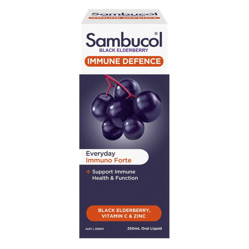 Sambucol Immune Defence Immuno Forte Oral Liquid 250mL - Vital Pharmacy Supplies