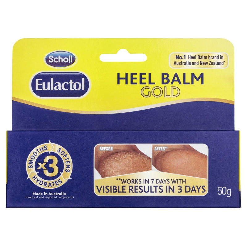 Scholl Eulactol Heel Balm Gold 50g - Vital Pharmacy Supplies