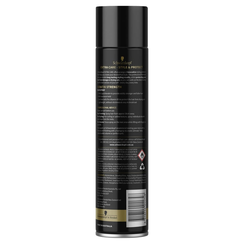 Schwarzkopf Extra Care Keratin Strength Hairspray 250g - Vital Pharmacy Supplies