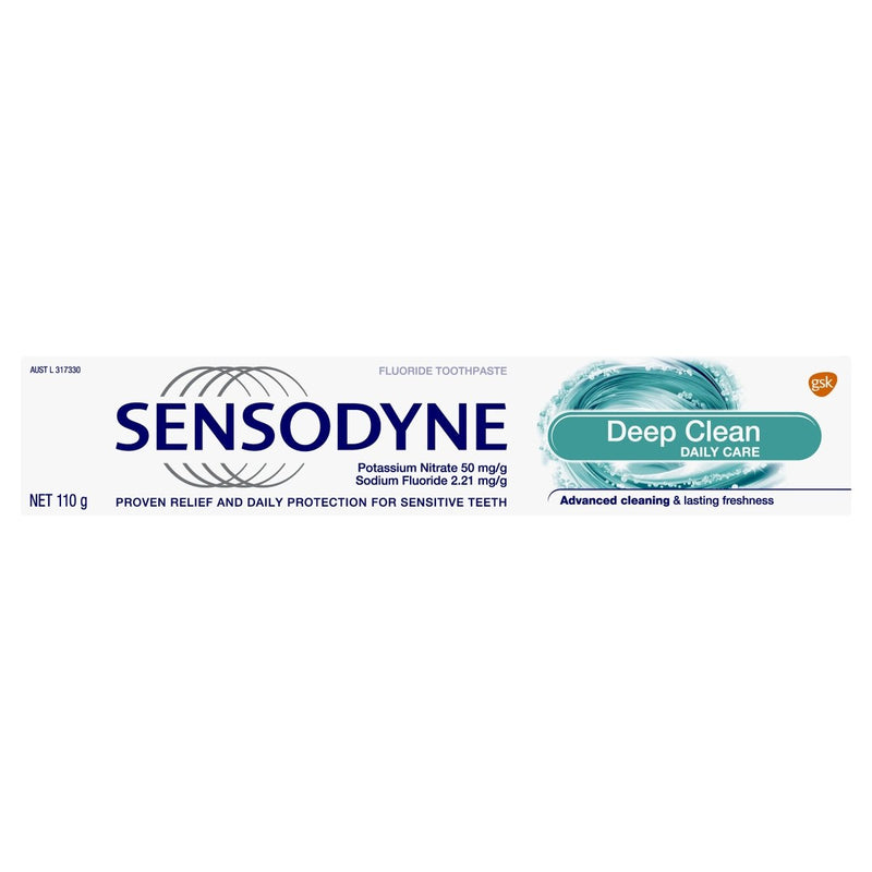 Sensodyne Deep Clean Sensitive Toothpaste 110g - Vital Pharmacy Supplies