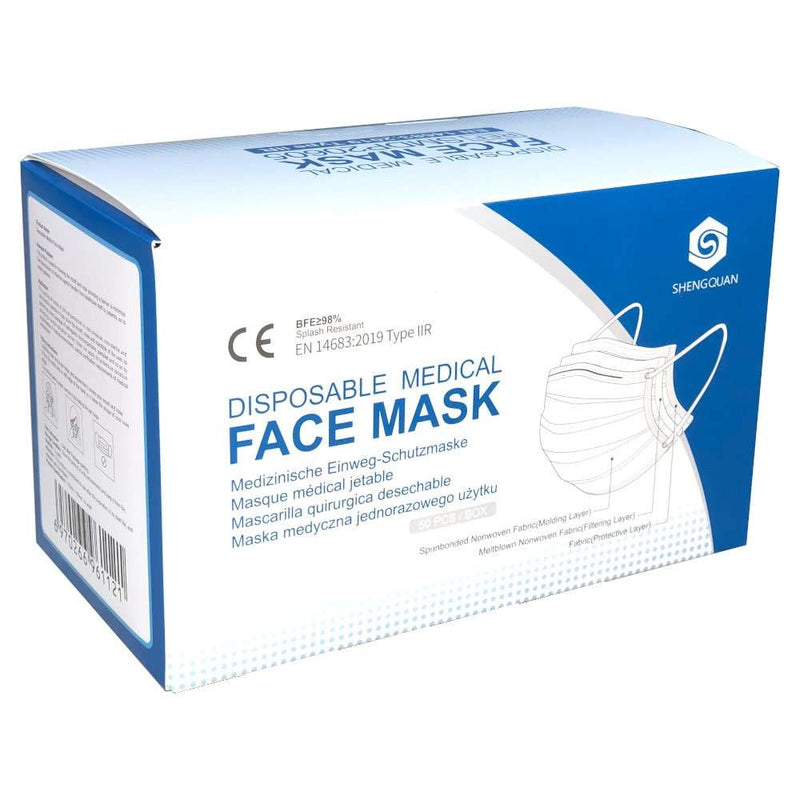 Shengquan TGA Approved 3 Ply Disposable Face Mask 50 Pack - Vital Pharmacy Supplies