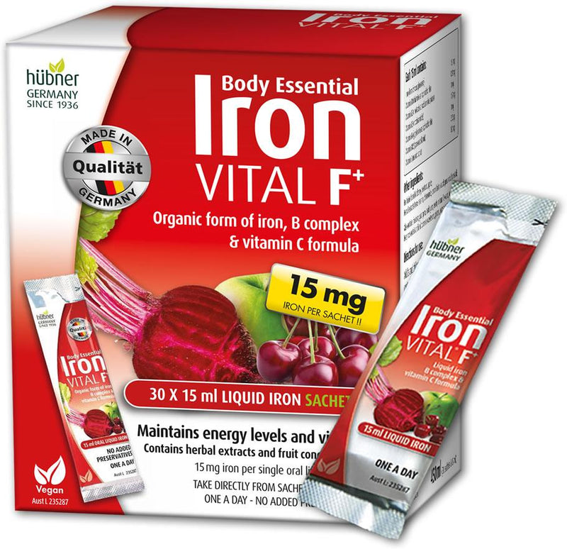 Silicea Iron Vital F+ Liquid Iron 30 Sachets - Vital Pharmacy Supplies