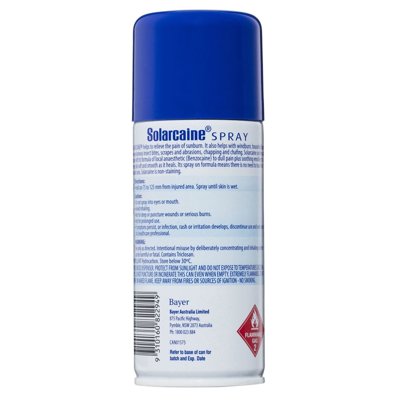 Solarcaine Sunburn Relief Spray 100g - Vital Pharmacy Supplies