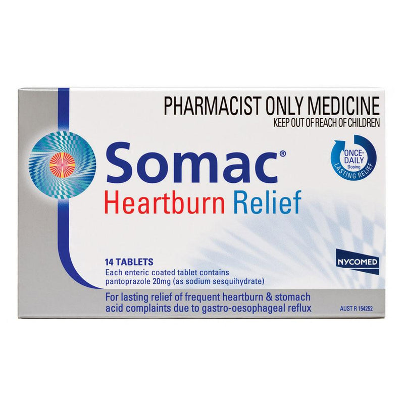 Somac Heartburn Relief 7 Tablets - Vital Pharmacy Supplies