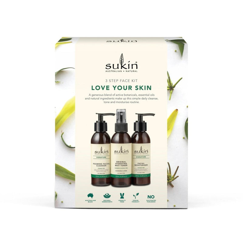 Sukin Love Your Skin 3 Step Face Kit Gift Pack - Vital Pharmacy Supplies