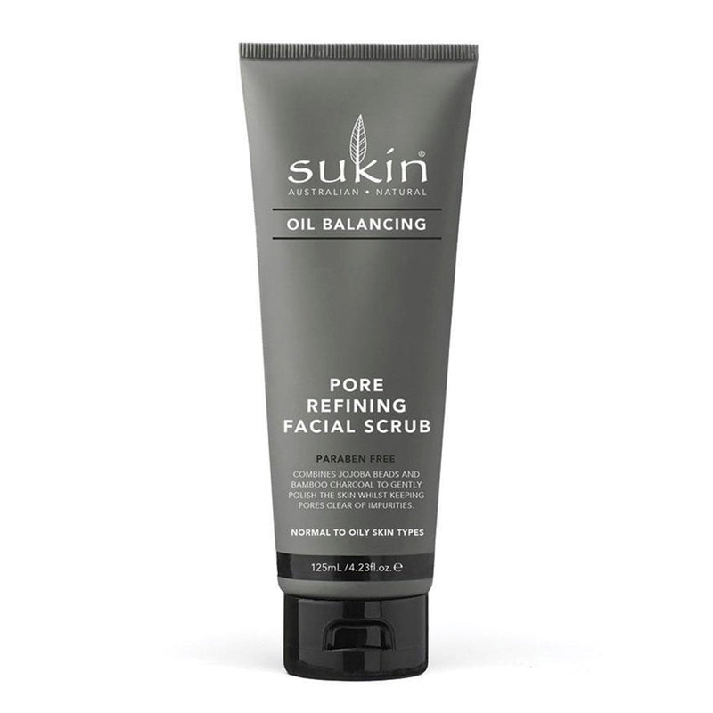 Sukin Oil Balancing Charcoal Pore Refining Facial Scrub 125mL - Vital Pharmacy Supplies