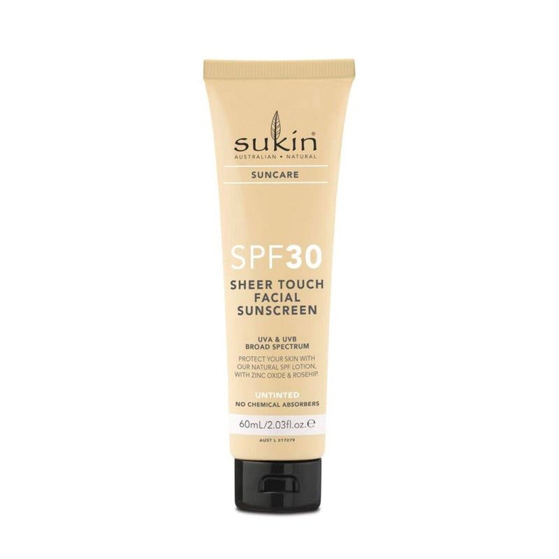 Sukin Sheer Touch Tinted Sunscreen SPF30 Untinted 60mL - Vital Pharmacy Supplies