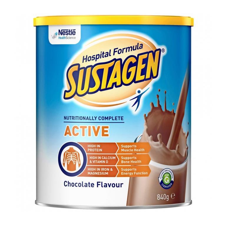 Sustagen Hospital Formula Active Chocolate 840g - Vital Pharmacy Supplies