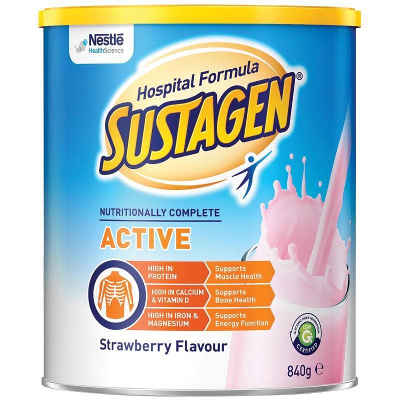 Sustagen Hospital Formula Active Strawberry 840g - Vital Pharmacy Supplies