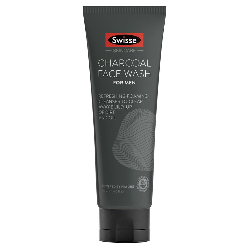 Swisse Charcoal Face Wash for Men 120mL - Vital Pharmacy Supplies