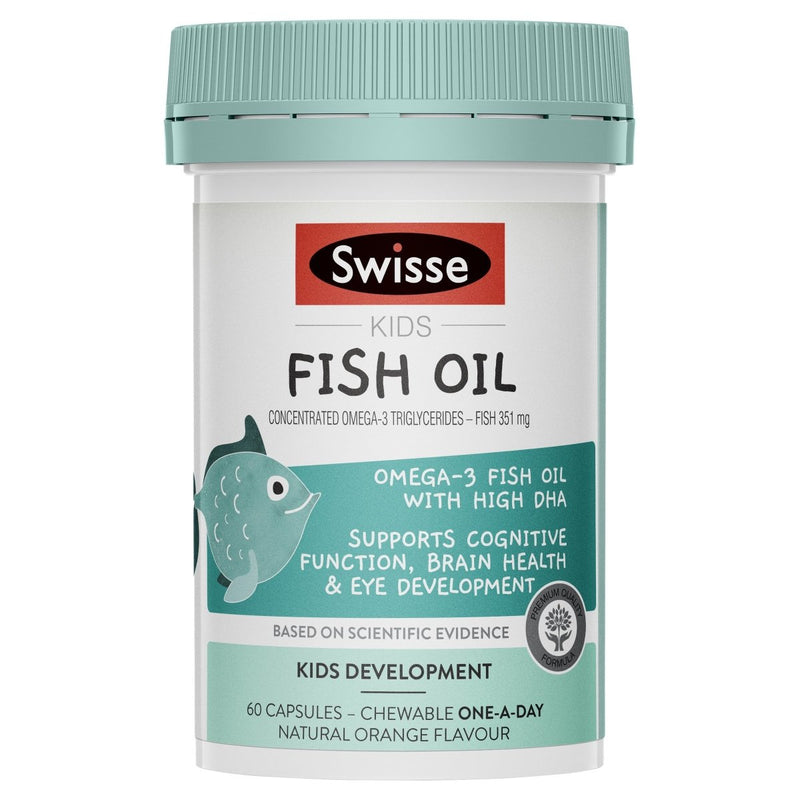 Swisse Kids Fish Oil 60 Capsules - Vital Pharmacy Supplies