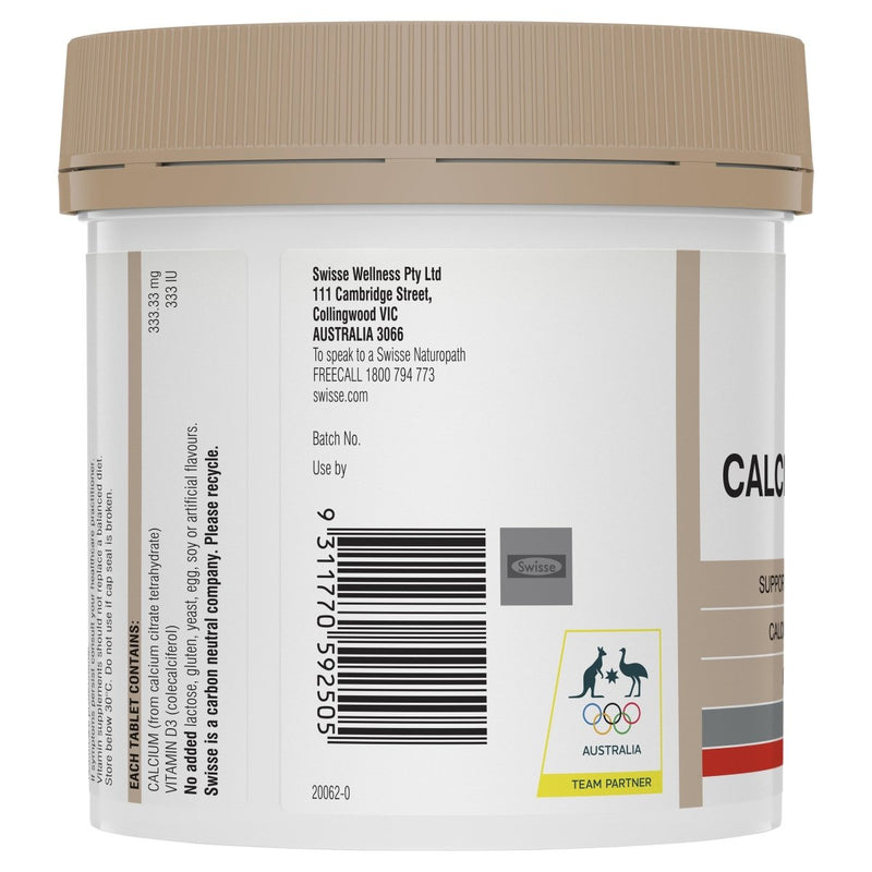 Swisse Ultiboost Calcium + Vitamin D 150 Tablets - Vital Pharmacy Supplies