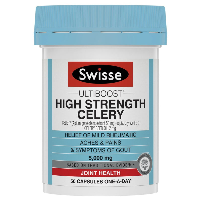 Swisse Ultiboost High Strength Celery 50 Capsules - Vital Pharmacy Supplies