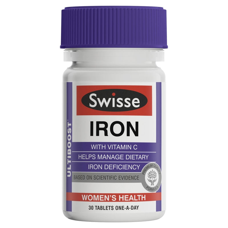 Swisse Ultiboost Iron 30 Tablets - Vital Pharmacy Supplies