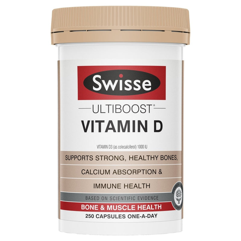 Swisse Ultiboost Vitamin D 250 Tablets - Vital Pharmacy Supplies