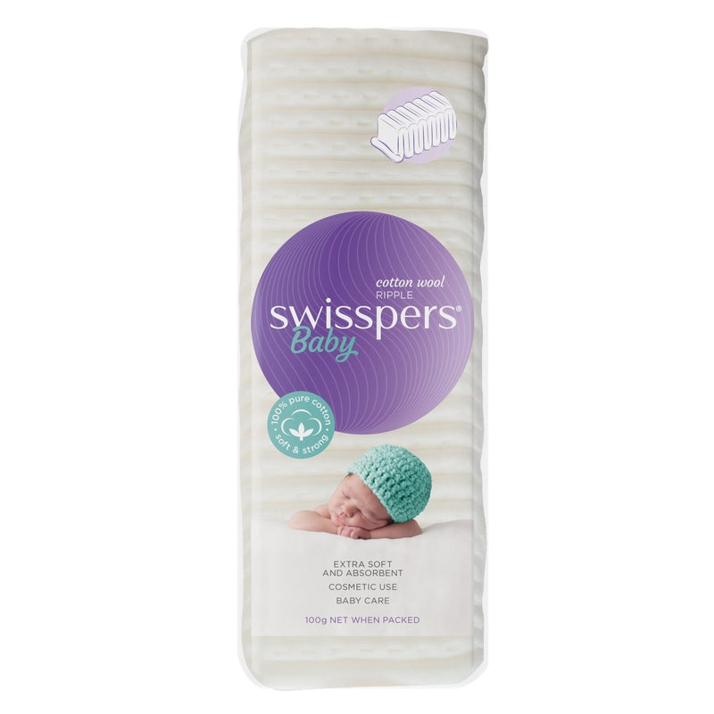 Swisspers Ripple Cotton Pack 100g - Vital Pharmacy Supplies