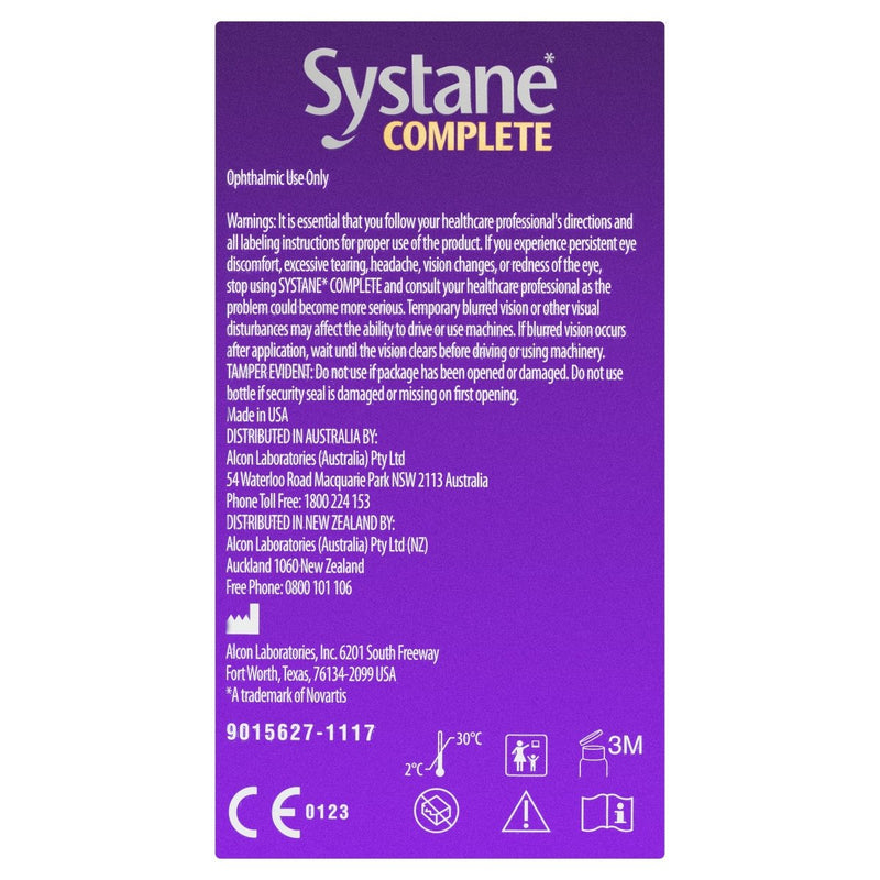 Systane Complete Lubricant Eye Drops 10mL - Vital Pharmacy Supplies