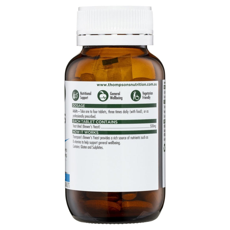 Thompson's Brewers Yeast 100 Tablets - Vital Pharmacy Supplies