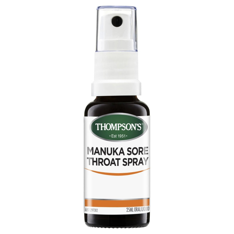 Thompson's Manuka Sore Throat Spray 25mL - Vital Pharmacy Supplies