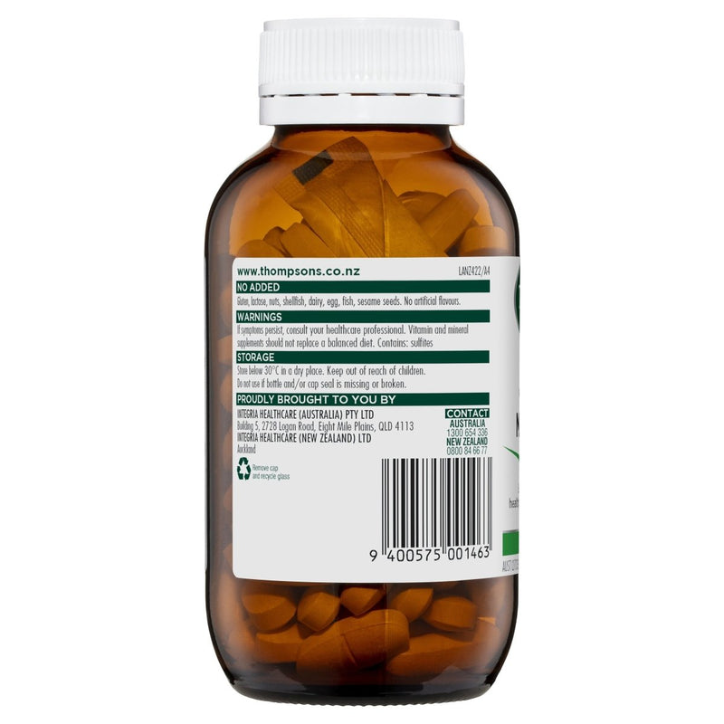 Thompson's Organic Magnesium 120 Tablets - Vital Pharmacy Supplies