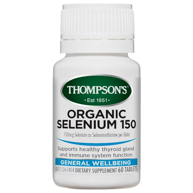 Thompson's Organic Selenium 150mcg 60 Tablets - Vital Pharmacy Supplies