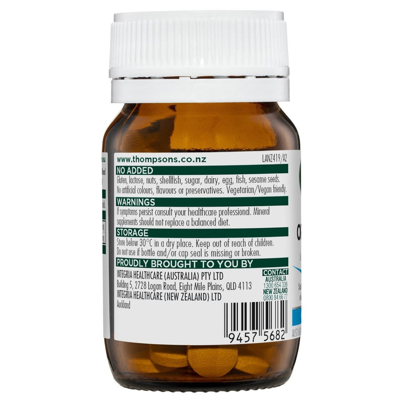 Thompson's Organic Zinc 80 Tablets - Vital Pharmacy Supplies