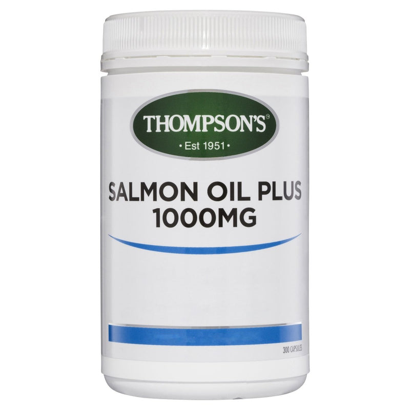 Thompson's Salmon Oil Plus 1000mg 300 Capsules - Vital Pharmacy Supplies