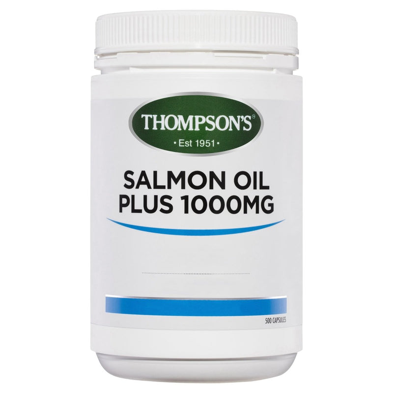 Thompson's Salmon Oil Plus 1000mg 500 Capsules - Vital Pharmacy Supplies