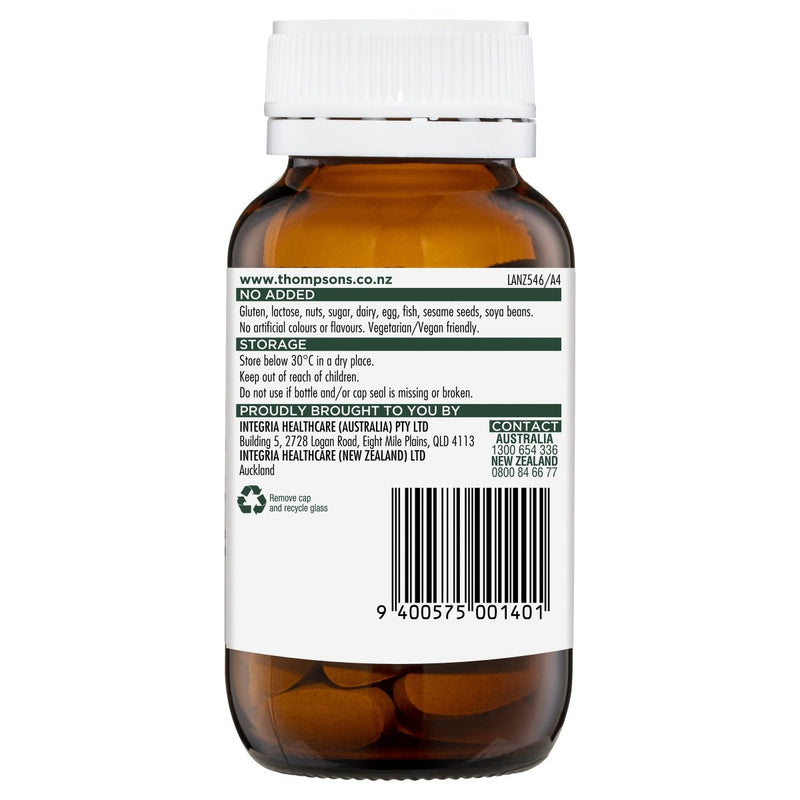 Thompson's Slippery Elm Bark Chewable 60 Tablets - Vital Pharmacy Supplies