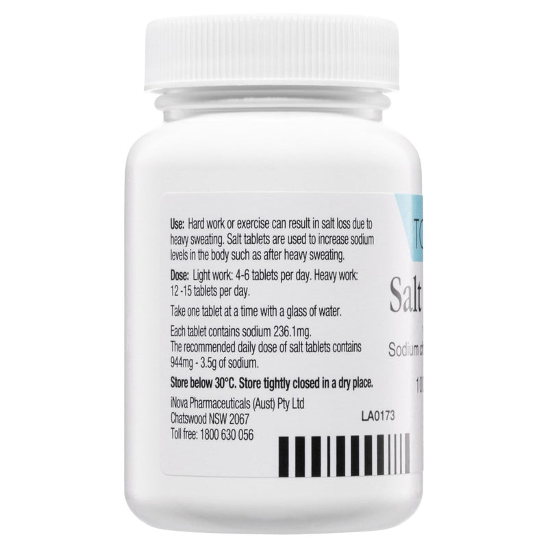 Toppin Salt Tablets 600mg 100 Tablets - Vital Pharmacy Supplies