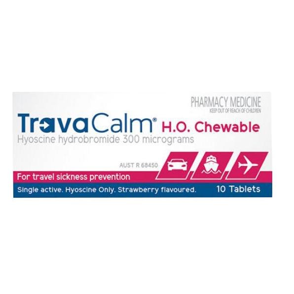 TravaCalm H.O. Chewable 10 Tablets - Vital Pharmacy Supplies