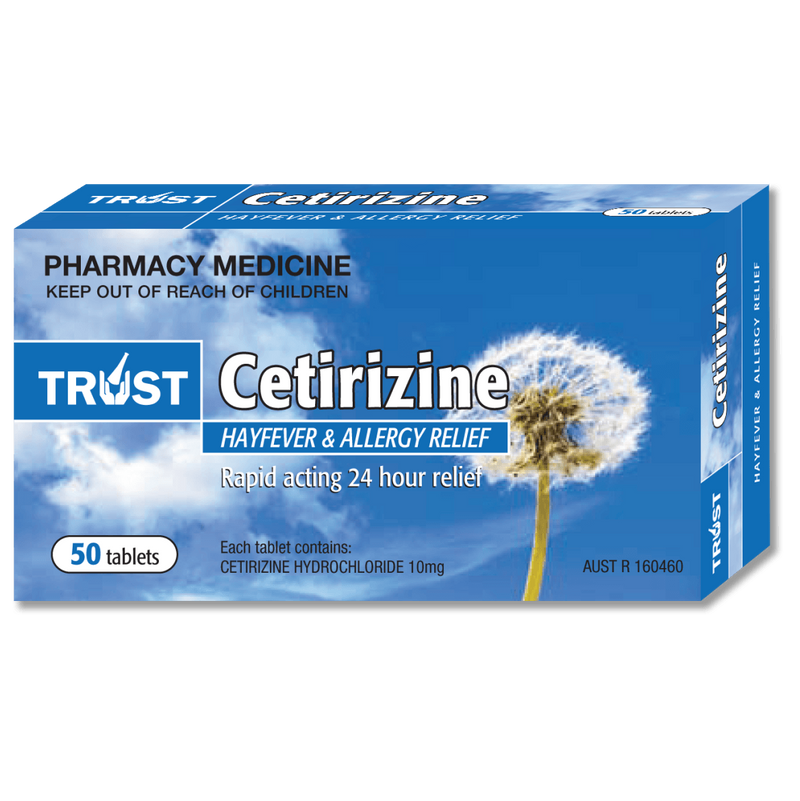 Trust Cetirizine 10mg 50 Tablets