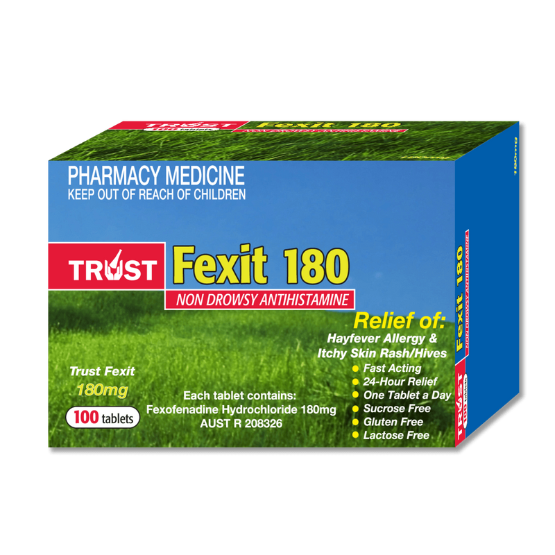 Trust Fexit 180mg 100 Tablets