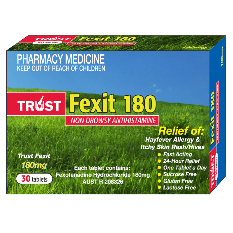 Trust Fexit 180mg 30 Tablets