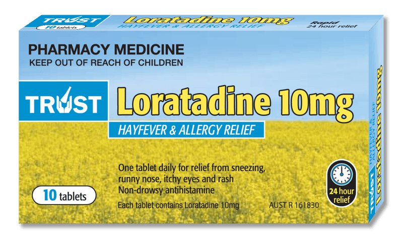 Trust Loratadine 10mg 10 Tablets - Vital Pharmacy Supplies