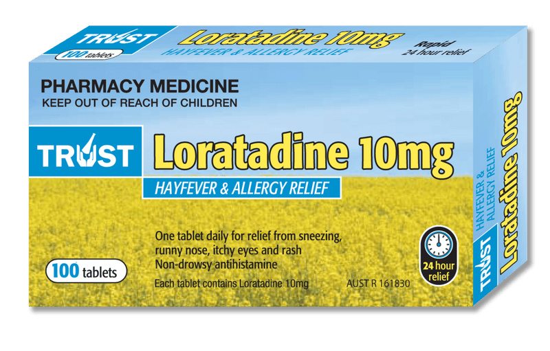 Trust Loratadine 10mg 100 Tablets - Vital Pharmacy Supplies