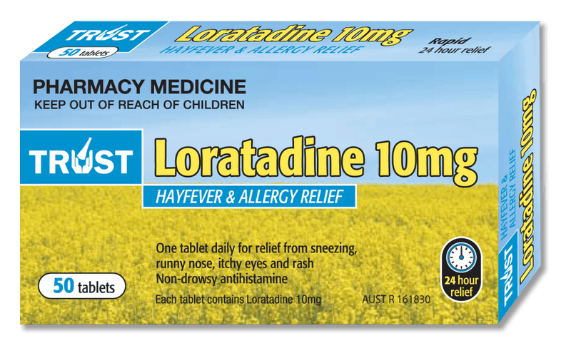Trust Loratadine 10mg 50 Tablets - Vital Pharmacy Supplies