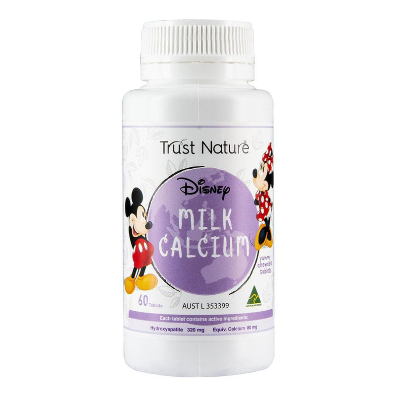 Trust Nature Disney Milk Calcium Chewable 60 Tablets - Vital Pharmacy Supplies