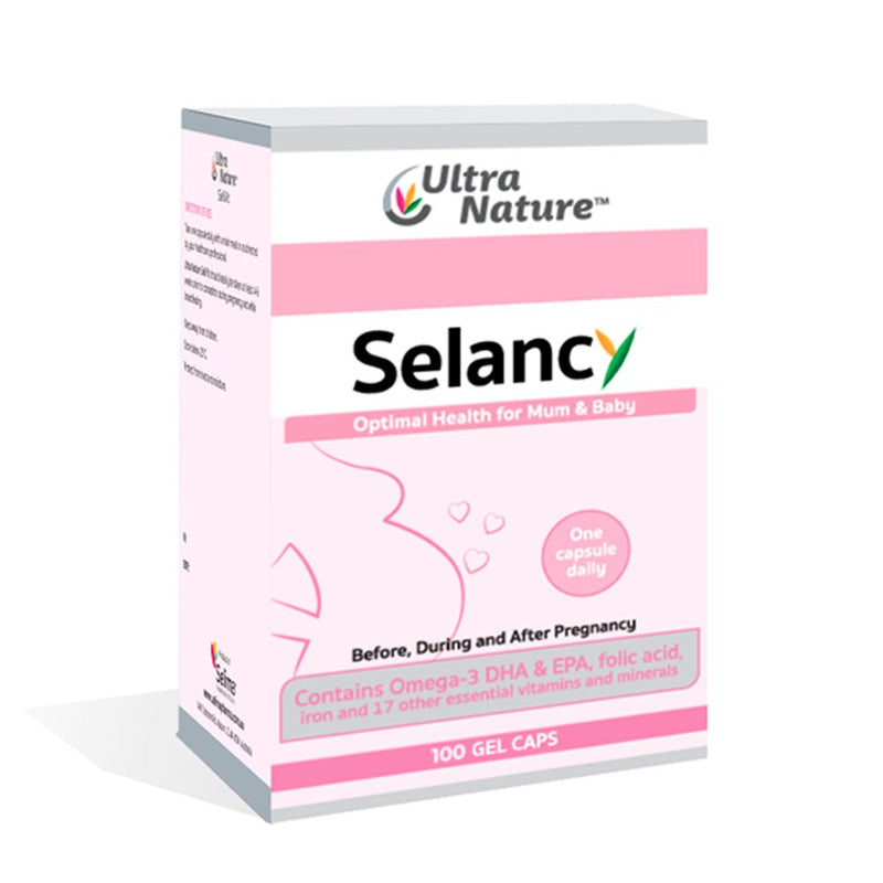 Ultra Nature Selancy Pregnancy Supplement 100 Gel Capsules - Vital Pharmacy Supplies