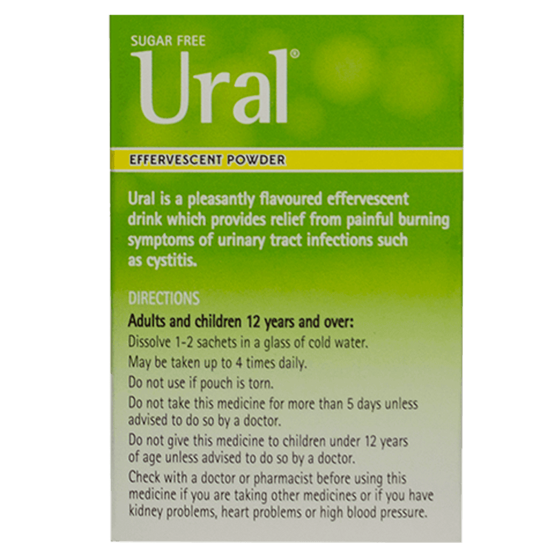 Ural Effervescent Powder 8 Sachets - Vital Pharmacy Supplies