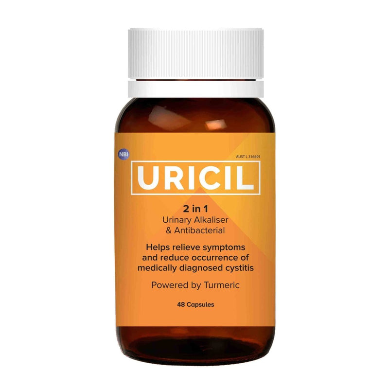 Uricil Urinary Alkaliser & Antibacterial 48 Capsules - Vital Pharmacy Supplies