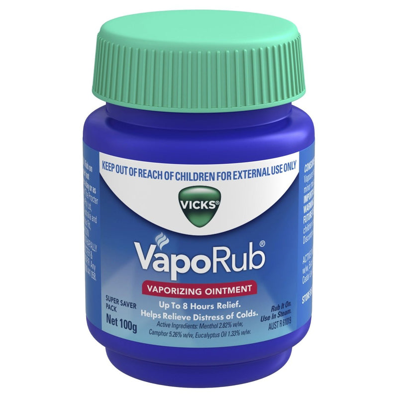 Vicks VapoRub Ointment Decongestant Chest Rub 100g - Vital Pharmacy Supplies