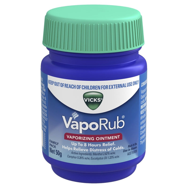 Vicks VapoRub Ointment Decongestant Chest Rub 50g - Vital Pharmacy Supplies