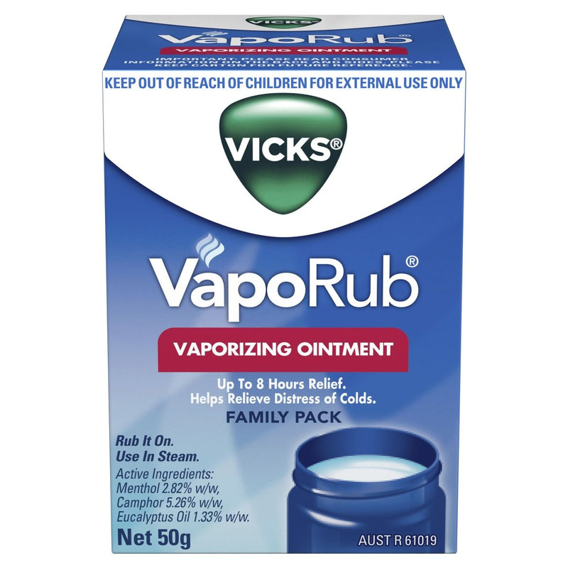 Vicks VapoRub Ointment Decongestant Chest Rub 50g - Vital Pharmacy Supplies