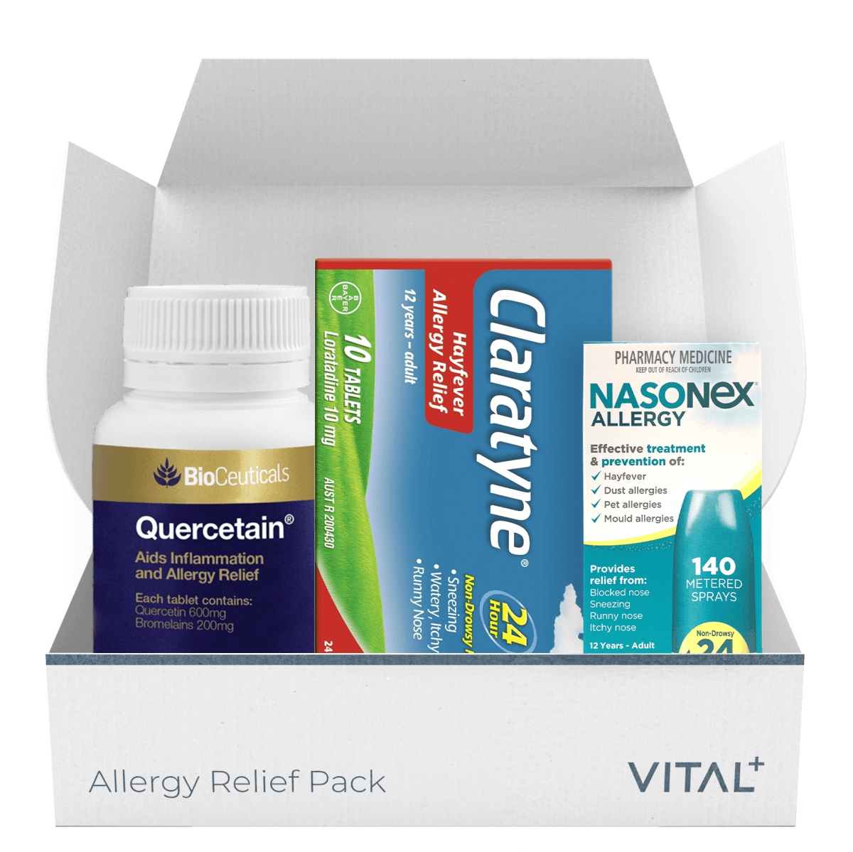 VITAL+ Allergy & Hayfever Relief Pack - Vital Pharmacy Supplies