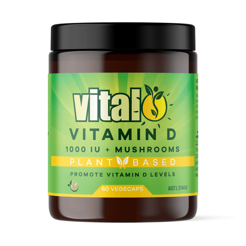 VITAL Vitamin D 1000 IU Plant Based 60 Vegecaps - Vital Pharmacy Supplies