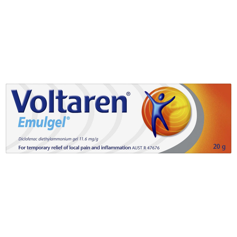 Voltaren Emulgel, Muscle and Back Pain Relief 20g - Vital Pharmacy Supplies